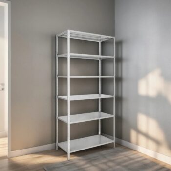 Promocao Estante Aço Cinza 5 Bandejas 30x90cm 150kg