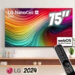 Smart TV 75" 4K UHD NanoCell LG 75NANO80TSA Wi-Fi Bluetooth com Alexa 3 HDMI 2 USB