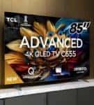 Smart TV 85” 4K UHD QLED TCL 85C655 Wi-Fi – Bluetooth 3 HDMI 1 USB