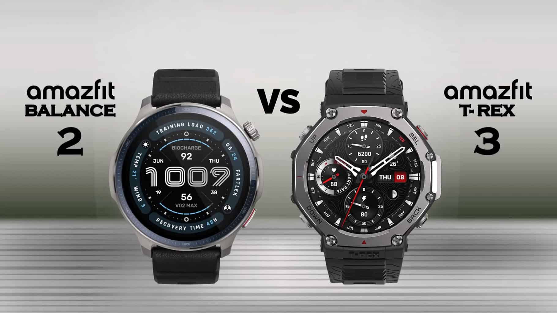 Amazfit T-Rex 3 vs Amazfit Balance 2: Qual Smartwatch Vale Mais a Pena em 2025?