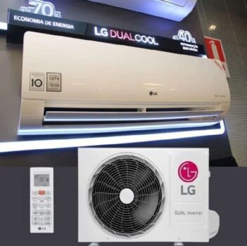 Ar Condicionado Split LG Dual Inverter Compact +IA 9000 BTUs Frio 220V S3-Q09AAQAL