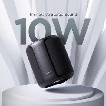 Caixa de Som Bluetooth Portátil 10W Stone 350 - boAt - PRETO