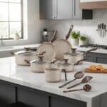 Conjunto De Panelas Antiaderente 10 Peças Coffee Cappuccino