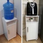 GABINETE PARA GALÃO DE AGUA COM PORTA BRANCO
