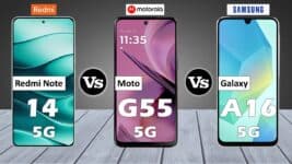 Galaxy A16 vs Redmi Note 14 vs Moto G55: Qual Tem a Melhor Bateria em 2025?