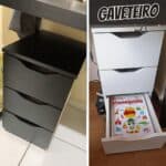 GAVETEIRO MULTIUSO COM 3 GAVETAS