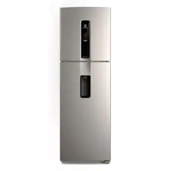 Geladeira Electrolux Frost Free Inverter 409l Água Porta Iw4 Cor Inox look
