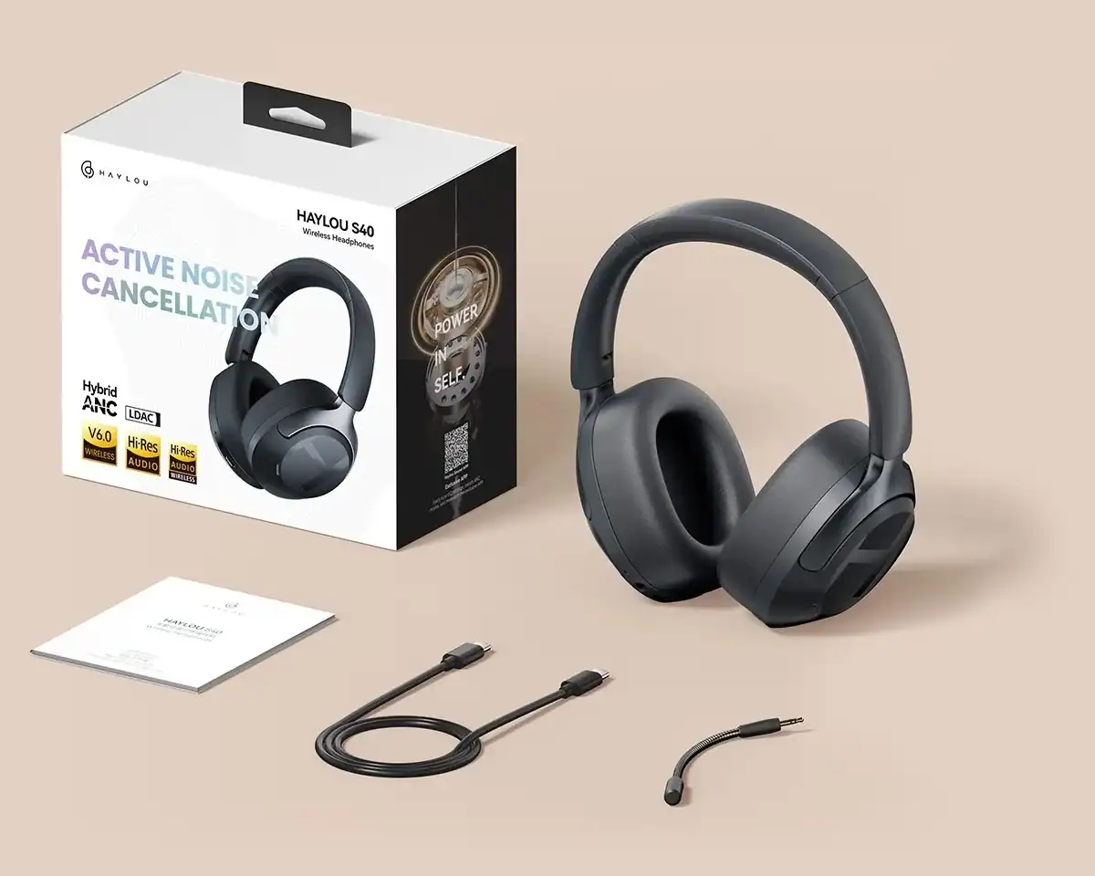 Haylou S40: O Fone Bluetooth com Cancelamento de Ruído e Áudio 3D Que Está Quebrando o Mercado em 2025 Haylou S40: O Fone Bluetooth com Cancelamento de Ruído e Áudio 3D Que Está Quebrando o Mercado em 2025
