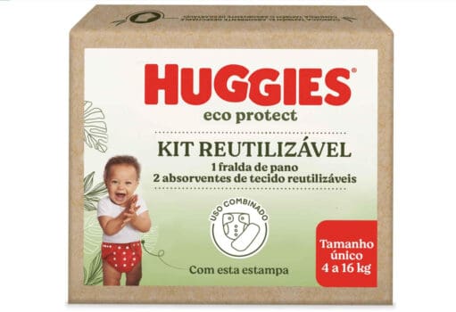 Huggies Kit Fralda Reutilizável Eco Protect - Vermelho
