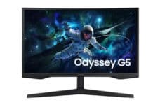 Monitor Gamer Samsung Odyssey G5 27, Resolução QHD, Taxa de atualização de 165Hz & 1ms de tempo de resposta (MPRT), Curvatura com 1000R, HDR 10, AMD FreeSync, Eye Saver Mode & Flicker Free Mode