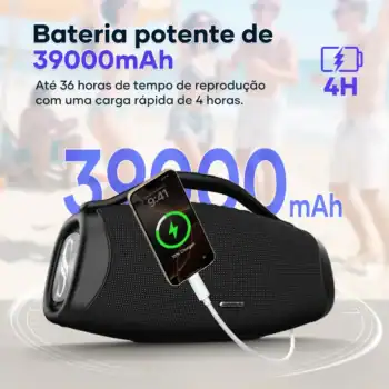 Sabala Dr-909 Caixa De Som Bluetooth,39000mah 200w Ipx6 Tws