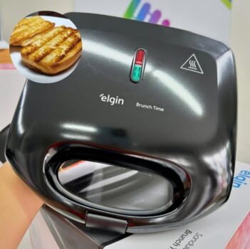 Sanduicheira Brunch Time 2 Em 1 Elgin Antiaderente Preta