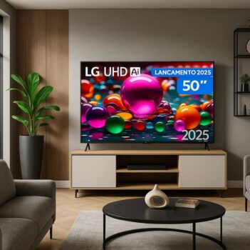 Smart TV 50" LG 4K Ultra HD 50UA8550PSA webOS 25 AI Processor 4K Gen8 com Alexa 3 HDMI