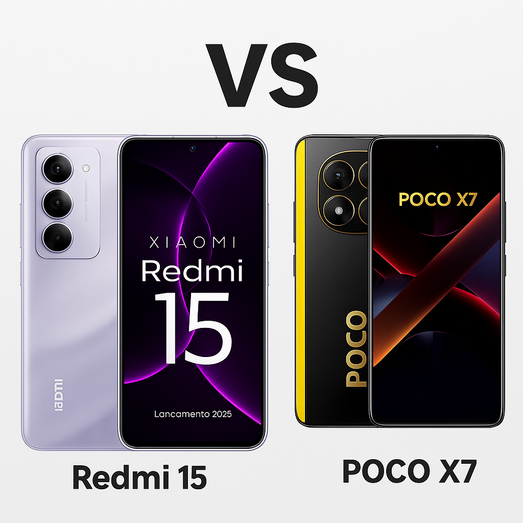 Redmi 15 vs Poco X7: Qual Comprar em 2025? Comparativo Completo