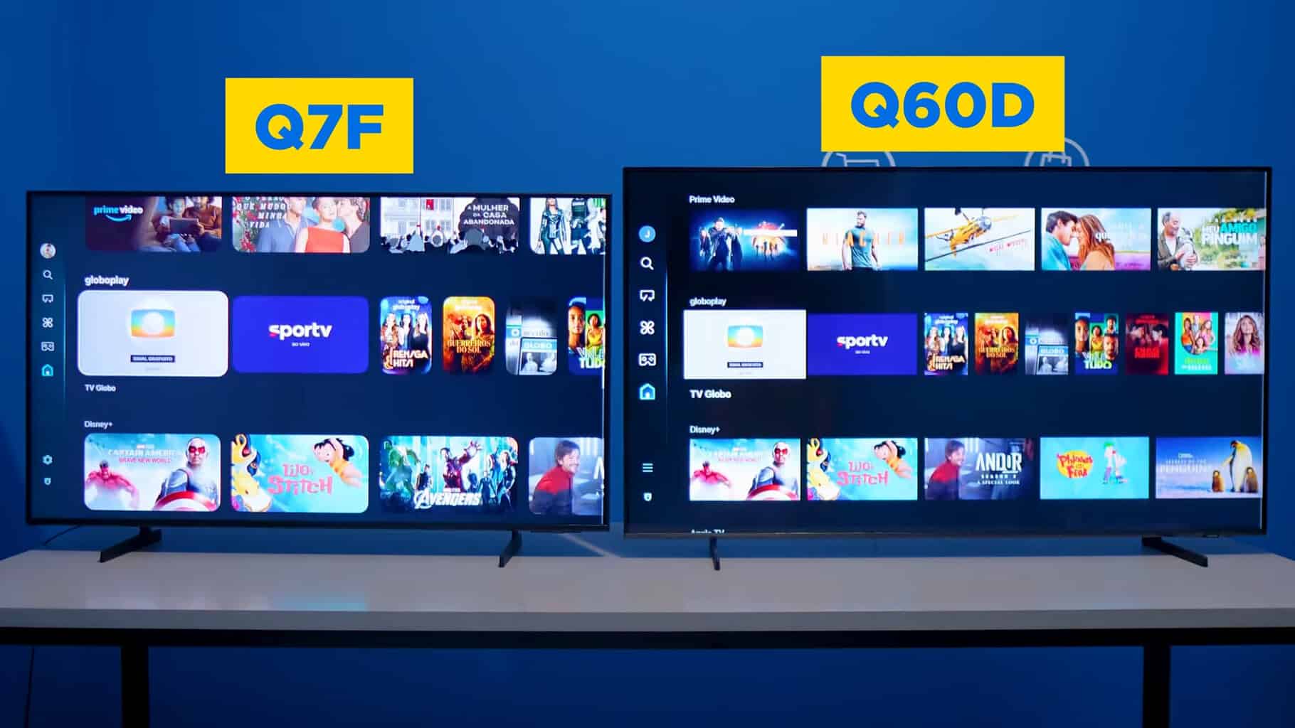 Samsung Q7F vs Q60D: Qual a melhor QLED de entrada em 2025? Samsung Q7F vs Q60D: Qual a melhor QLED de entrada em 2025?