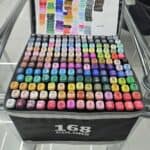 Conjunto Canetas Marcador Canetinha Ponta Dupla 168cores Kit