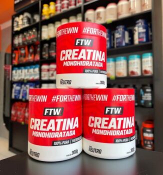 Creatina Monohidratada 100% Pura Pote 300g – FTW