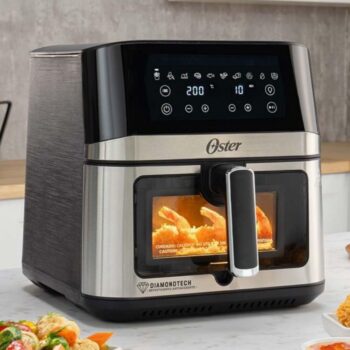 Fritadeira Inox DiamondTech Oster 7,5L com Visor Transparente - 127V