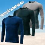 Kit 3 Camisetas Térmicas Proteção Solar Uv 50+ Manga Longa Dry Fit by ZAROC