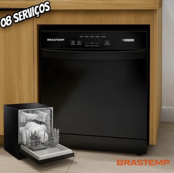 Lava-Louças Brastemp 08 Serviços BLF08AE - 110V