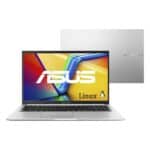 Notebook ASUS Vivobook 15 AMD Ryzen 7, 8 GB, 512 GB SSD, KeepOS, 15.6'' FHD, Cool Silver - M1502YA-NJ611