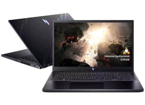 Notebook Gamer Acer Nitro V15 Intel Core i5 512GB SSD 16GB RAM 15,6" Full HD 144Hz IPS RTX 3050 6GB ANV15-51-582R