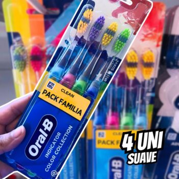 Oral-B Escova Dental Indicator, Colors 35 - 4 unidades