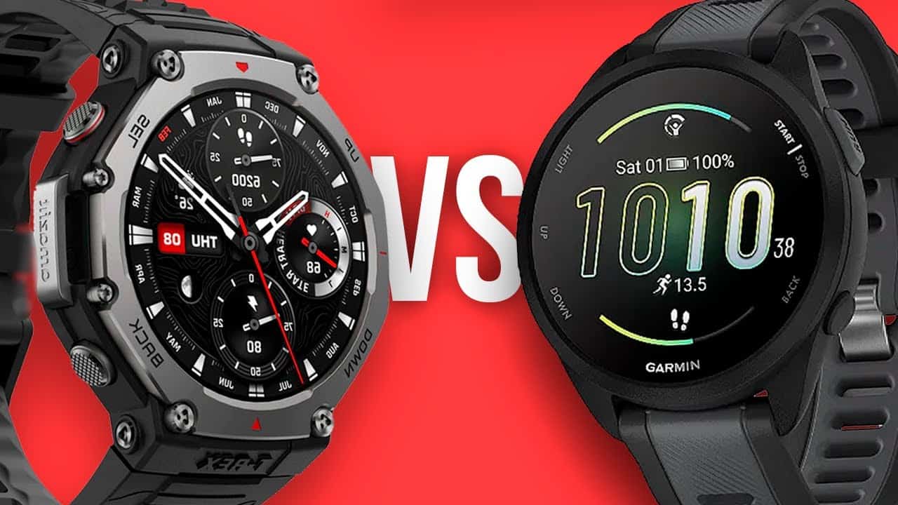 AMAZFIT T-Rex 3 vs GARMIN Forerunner 165 Music: Qual é o Melhor Smartwatch para o seu Estilo de Vida?