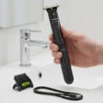 Philips Oneblade Qp1425/10, novo pente 5 em 1 ajustável para aparar barba, uso seco e úmido. Corte, modele e barbeie.