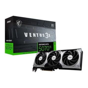 Placa de Vídeo MSI Geforce RTX 5070 TI 16G VENTUS 3X OC, NVIDIA, 16GB, GDDR7, Até 2497MHz - G507T-16V3C
