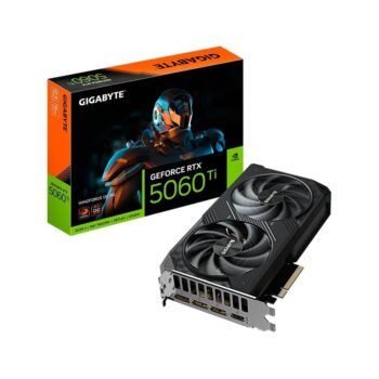 Placa de Vídeo RTX 5060 Ti WINDFORCE OC 8G Gigabyte NVIDIA GeForce, 8GB GDDR7, 128bits, DLSS, Ray Tracing - GV-N506TWF2OC-8GD