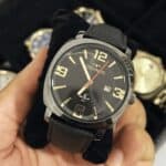 Relógio Technos Masculino Golf Grafite - 2115txe/0p Correia Preto Bisel Preto