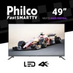 Smart TV 49" Philco Led 4K Roku TV Borda Infinita P49ERA