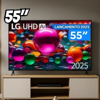 Smart TV 55" LG 4K Ultra HD 55UA8550PSA webOS 25 AI Processor 4K Gen8 com Alexa 3 HDMI