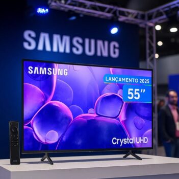 Smart TV 55" Samsung 4K UHD Crystal UHD UN55U8600FGXZD Tizen Bixby 3 HDMI