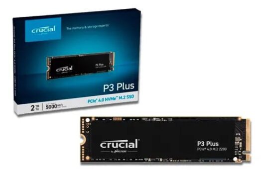 Ssd Crucial P3 Plus 2tb M.2 2280 Pci-e 4.0 Gen4 Nvme 5000mbs - Compatível Ps5, Pc, Notebook