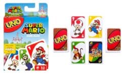 UNO Super Mario Bros, Jogo de Cartas, Para Crianças, Adultos & Noite de Jogos, Mattel