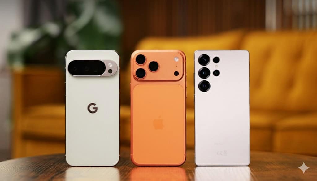 Comparativo de Câmeras: iPhone 17 Pro Max vs Galaxy S25 Ultra vs Pixel 10 Pro XL