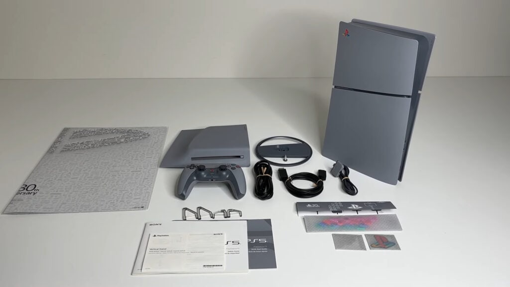 PS5 Slim Edição Limitada 30 Anos (Digital): Unboxing Completo, Itens da Caixa, Diferenças e Se Vale a Pena