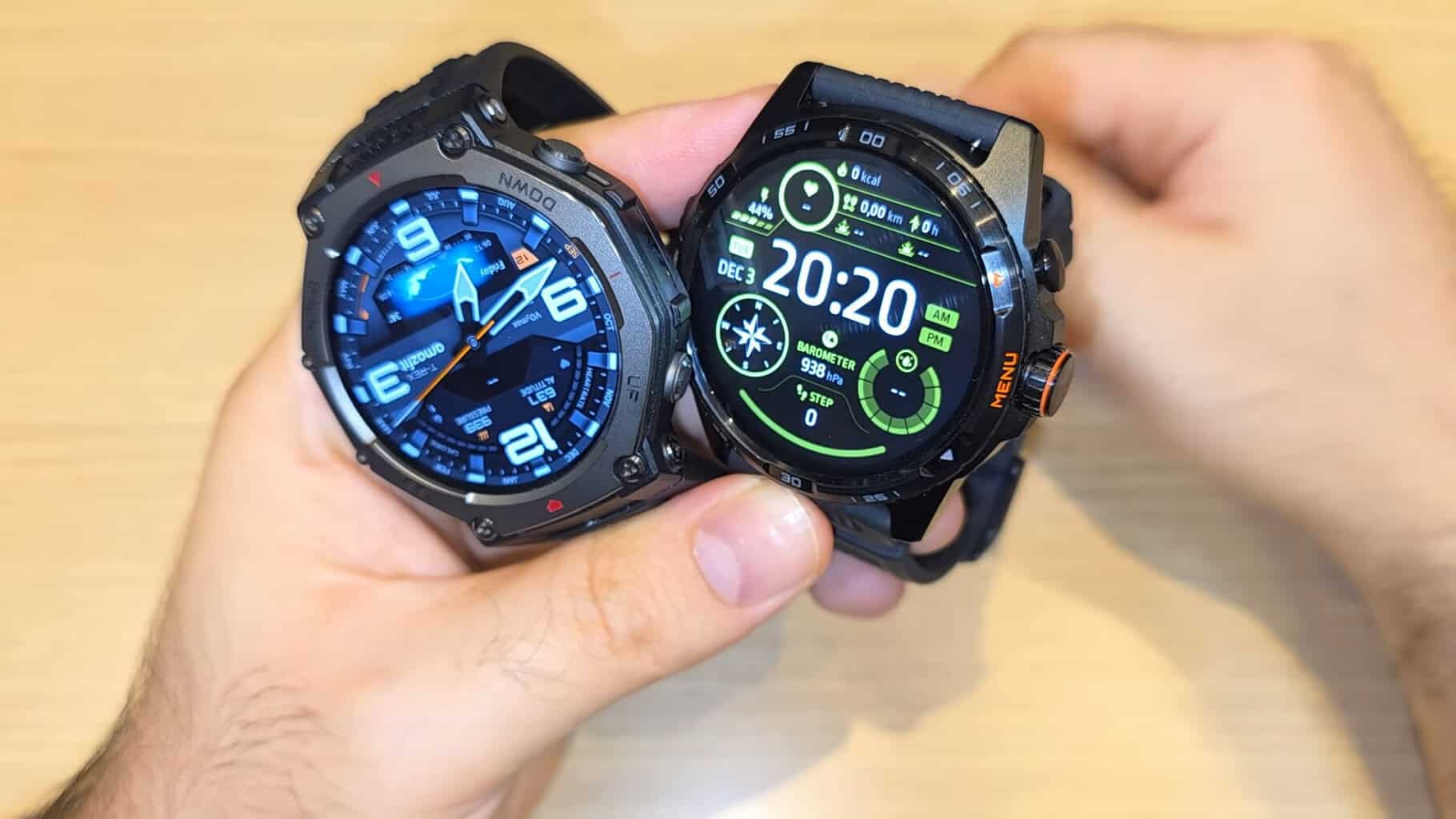 AMAZFIT T-Rex 3 vs TicWatch Atlas — Qual vale mais a pena?