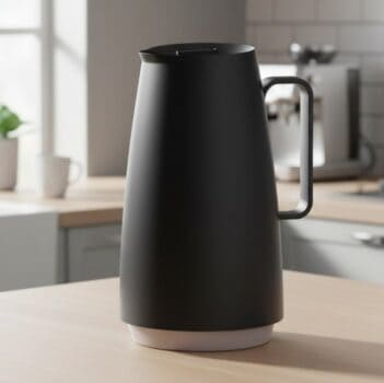 Bule Termico Tramontina Exata Em Plastico Preto Com Ampola De Vidro 500 Ml