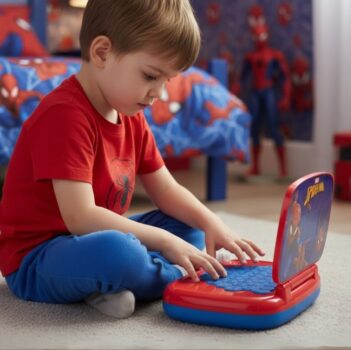 Candide, Laptop Infantil, Homem-Aranha, Brinquedo Educativo - Bilíngue