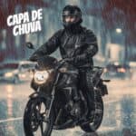 Capa De Chuva Motoqueiro Pvc Impermeável Motoboy Reforçada