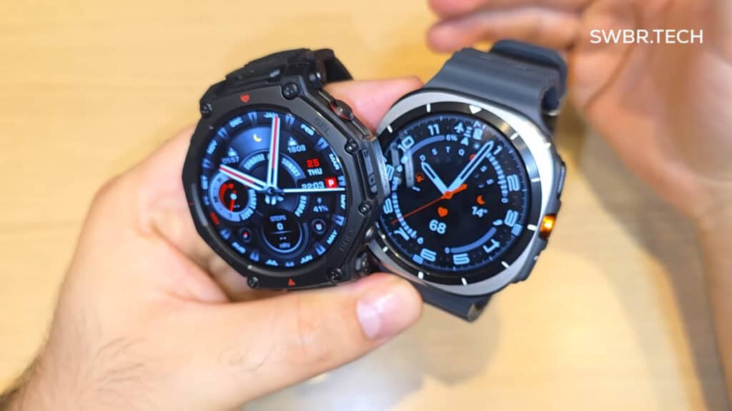 Comparativo Completo: Amazfit T-Rex 3 Pro vs Galaxy Watch Ultra — Diferenças, Vantagens e Qual Comprar em 2025 Comparativo Completo: Amazfit T-Rex 3 Pro vs Galaxy Watch Ultra — Diferenças, Vantagens e Qual Comprar em 2025