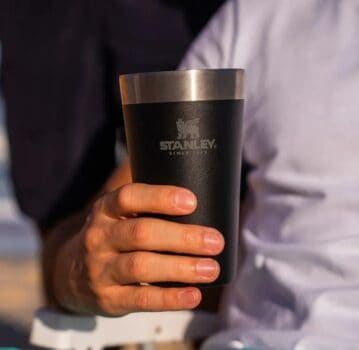 Copo Térmico de Cerveja Stanley Matte Black Preto 473ML