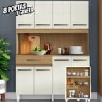 Cozinha Compacta Aramóveis Cleo 8 Portas - 1 Gaveta