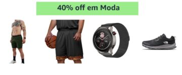 Cupom 40% OFF em Moda - Amazon