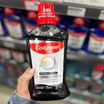 Enxaguante Bucal Multibenefício Colgate Total Carvão Ativado 500ml