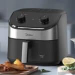 Fritadeira Air Fryer 4,5l Widemax Com Interior De Alumínio 1500w Midea
