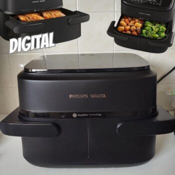 Fritadeira Airfryer Série 1000 Duplo Cesto 7,1L Philips Walita, 1850W, 2 anos de garantia, 110v - NA150/00